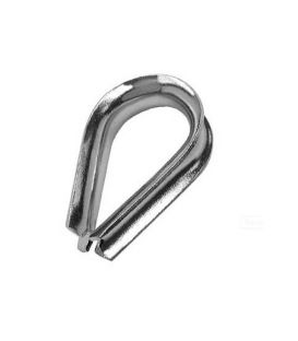 Wire Rope Eyelet Thimble in A4 (T316)  Marine Grade Stainless Steel - 4 mm