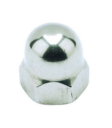 M4 Hexagon Dome Nut - A4 Stainless Steel DIN1587 5