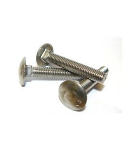 Mushroom Head Square Neck Screw  (Cup Square / Coach bolts) M8 x 50 mm A4 Stainless Steel DIN603 