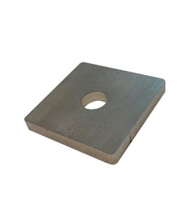 M14 single Hole Plate / washer T316 Stainless Steel 50x50x6 mm 
