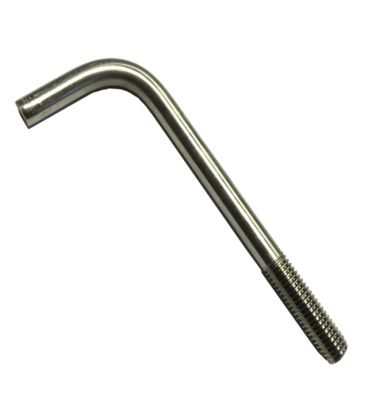 Foundation Bolt (Anchor or L-Bolt) M8 x 75 mm T316 (A4) Stainless Steel 