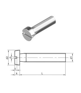 M5 x 20 mm Slotted Cheese head machine Screws (DIN 84) T304 (A2) Stainless Steel