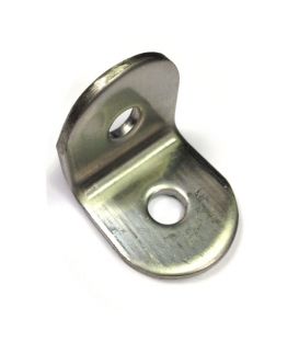 Angle Bracket - Rounded 25x3 mm T316 (A4) Stainless Steel 7 mm holes 
