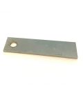 Single 6 mm Hole Flat Plate (15 x 2 x 38 mm) - T316 Marine Grade Stainless Steel
