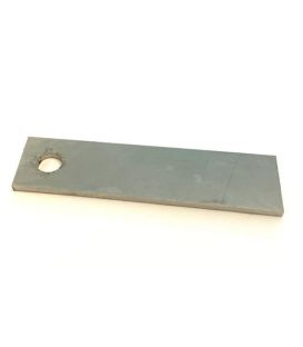 Single 6 mm Hole Flat Plate (12 x 2 x 25 mm) - T316 Marine Grade Stainless Steel