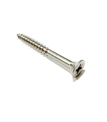 Chip Board Screw 5x50 mm Pozi head countersunk 30 mm thread. T304 (A2) Stainless Steel