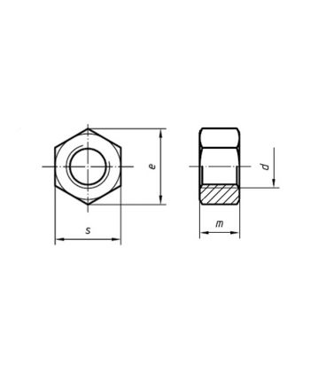 M20 Galvanised Heavy Hexagon Nut - A194 Grade 7 Tapped Oversize