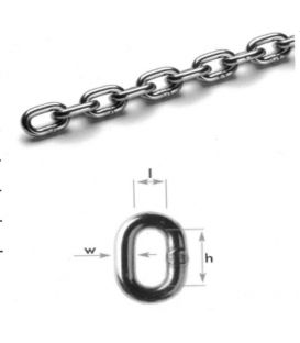 8mm T316 (A4) Stainless Steel Short Link Chain -   Sold per meter See Description 