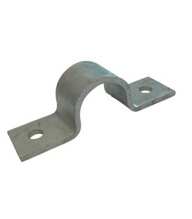 Pipe Saddle Clamp -  Anchor - 13 mm ID, 11 mm IH, 25 x 3 mm Steel Galvanised