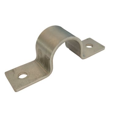 Pipe Saddle Clamp -  Anchor - 22 mm ID, 19 mm IH, 25 x 3 mm T304 Stainless Steel (A2)