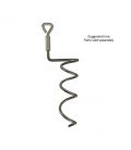 Corkscrew Spiral Ground Anchors - 5 mm * 150 mm - M6 thread - T304 (A2) Stainless Steel
