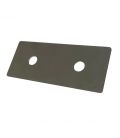 Backing plate For M16 U-Bolt 105 mm Hole Centres T304 (A2) Stainless Steel 18 mm hole 40 * 3 * 155 mm