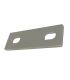 Slotted backing plate for M10 U-bolt (93 - 109 mm ID) T316 Stainless Steel