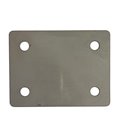 Foot Plate - 50 x 66 x 3 mm - T316 (A4) Marine Grade Stainless Steel