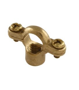 Brass Munsen Ring - Bossed Pipe Clip