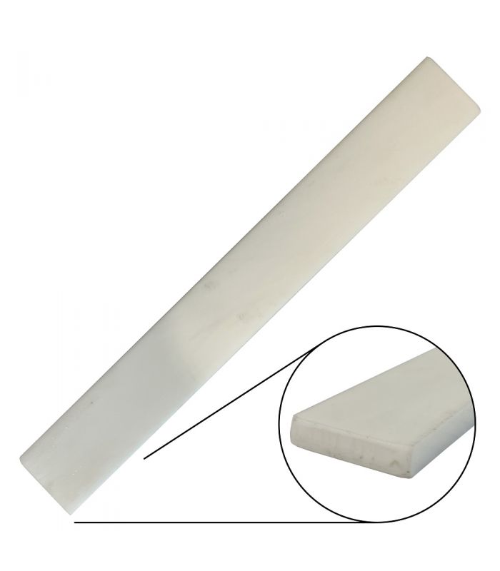 White PTFE Strip 25 mm x 6mm x 1 meter