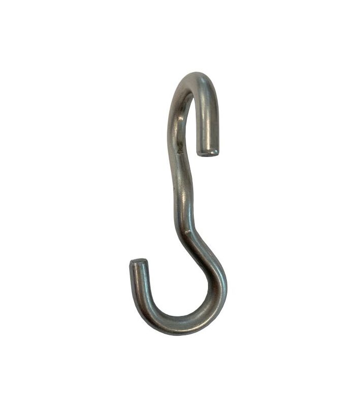 Twisted S Hook - 90 degree Mid Bend T316 (A4) Marine Grade
