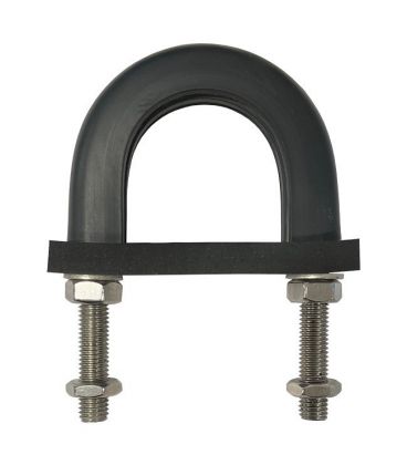 Anti-Vibration Rubber Lined U-bolt - Light Duty  - For BS3974 Pipe