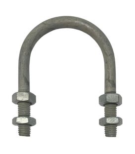 U-Bolt M16 x 100 mm Thread, 173 mm Inside Diam, 240 mm Inside Height Galvanised