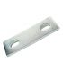 Slotted backing plate for M16 U-bolt (70 - 92 mm ID) Zinc Plated Steel