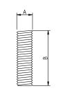 Studding DIN 976 Metric Fully Threaded Bar - A2 Stainless steel - M10 x 27mm Length