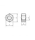 M22 Hex Nut - A4 Grade Stainless Steel DIN934