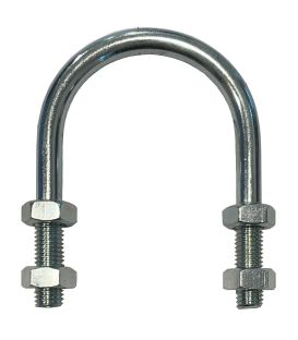 Non Grip / Guide U-bolt to British Standard 3974 PART 1:1974 Fig 10A Zinc Plated, Galvanised, T304 & T316 Stainless Steel