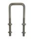 Square Bolt (C Bolt) M12 x 137 mm Thread, 102 x 238 mm Internal Dimensions - T316 Stainless Steel (A4)