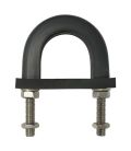 Anti-Vibration Rubber Lined U-bolt For Cu/Ni Pipes BS2871