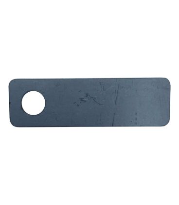 Single 6 mm Hole Flat Plate (12 x 2 x 40mm) - T316 Marine Grade Stainless Steel
