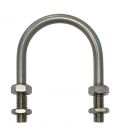 U-Bolt M10 x 69 mm Thread, 59 mm Inside Diam, 100 mm Inside Height Stainless Steel 