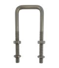 Square Bolt (C Bolt) M12 x 117mm Thread, 82 x 198 mm Internal Dimensions - T316 Stainless Steel (A4)