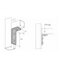 M10 3 Hole Angle Plate (1346) for Channels T304 Stainless Steel (As Unistrut / Oglaend) 