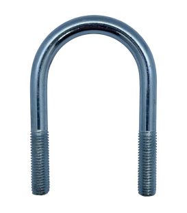 U-Bolt M12 x 40mm Thread, 104mm Inside Diam, 142mm Inside Height - Galvanised
