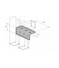 M10 6 Hole Angle Plate (1060) for Channels T304 Stainless Steel (As Unistrut / Oglaend) 