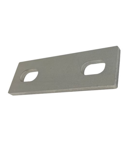 Slotted backing plate for M10 U-bolt (41 - 58 mm ID) T316 Stainless Steel 