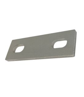 Slotted backing plate for M10 U-bolt (76 - 92 mm ID) T316 Stainless Steel