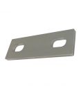 Slotted backing plate for M6 U-bolt (40 - 52 mm ID) T316 Stainless Steel