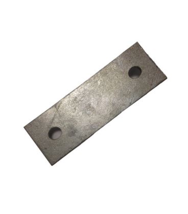 Backing plate 92 mm centers for 50 NB u-strap - T316 Stainless Steel
