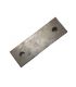Backing plate 92 mm centers for 50 NB u-strap - T316 Stainless Steel 