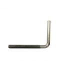 Foundation Bolt (Anchor or L-Bolt) M8 * 95 mm Zinc Plated Mild Steel