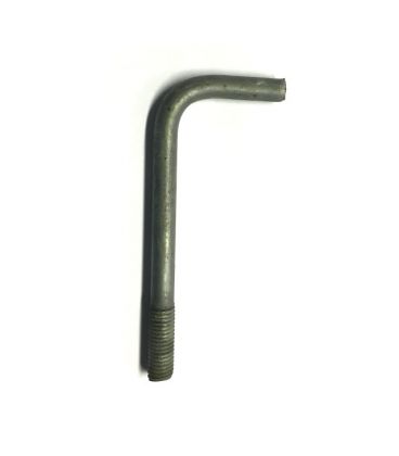 Foundation Bolt (Anchor or L-Bolt) M10 * 118 mm High tensile Galvanised Steel