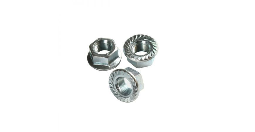 Details about   M3,4,5,6,8,10,12 Color Zinc-Plated Hex Serrated Flange Nuts DIN6923 Flanged Nut 